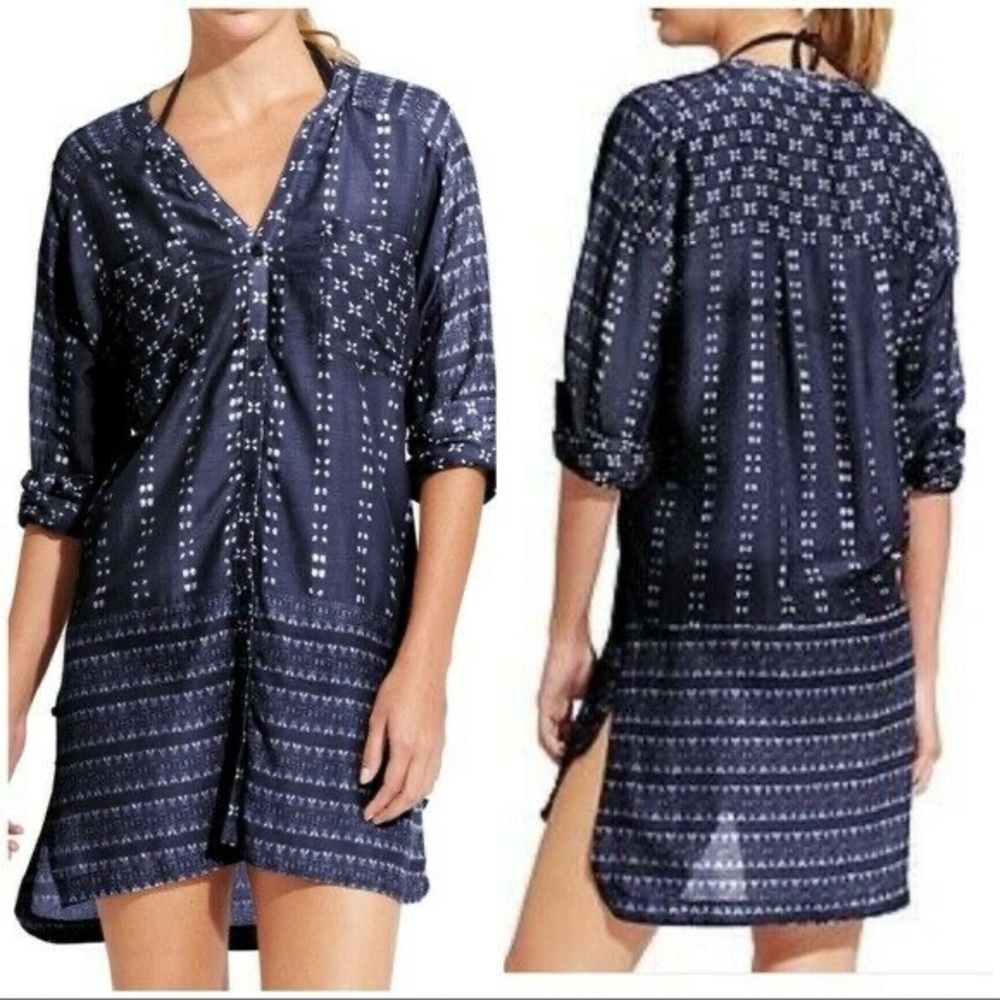 athleta-kaftan-shirt-beach-dress-coverup in size small